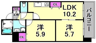 パークフラッツ尼崎の物件間取画像